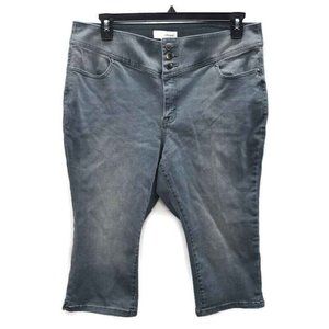 Lane bryant crop jeggings high rise